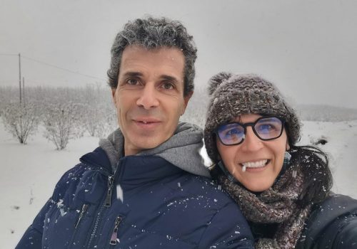 claudia e rovberto di slowdays sotto la neve claudia e rovberto di slowdays sotto la neve