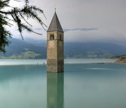 Bozen_north_Italy Bozen the church in the lake