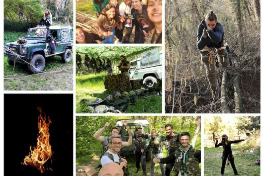 Scene di survival nelle langhe. Ragazzi e ragazze coinvolti nelle avventure